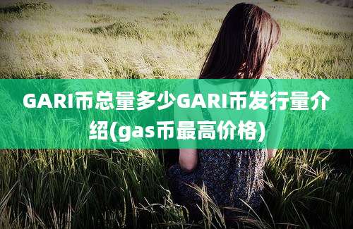 GARI币总量多少GARI币发行量介绍(gas币最高价格)