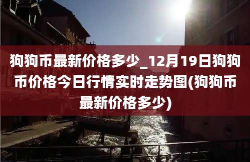 狗狗币最新价格多少_12月19日狗狗币价格今日行情实时走势图(狗狗币最新价格多少)