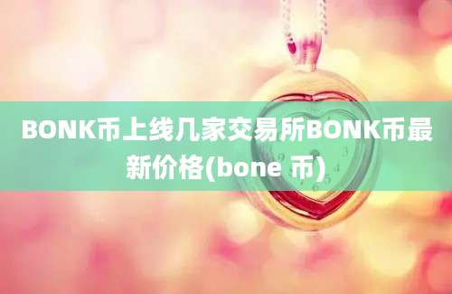 BONK币上线几家交易所BONK币最新价格(bone 币)