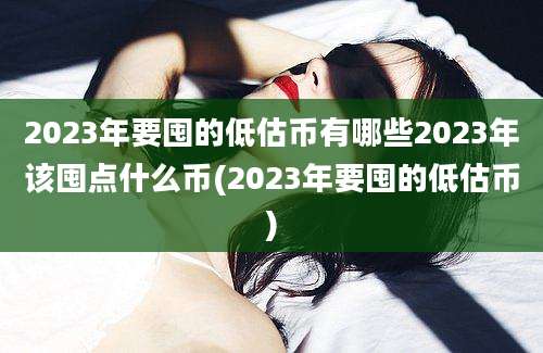 2023年要囤的低估币有哪些2023年该囤点什么币(2023年要囤的低估币)