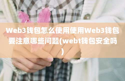 Web3钱包怎么使用使用Web3钱包要注意哪些问题(webt钱包安全吗)