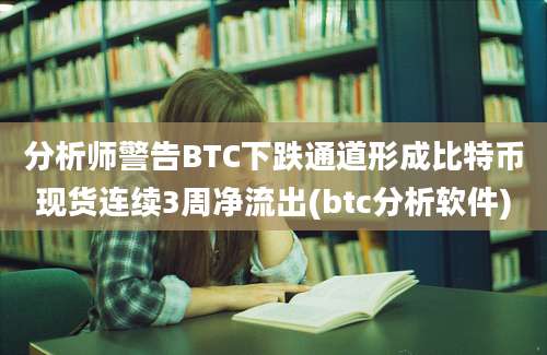 分析师警告BTC下跌通道形成比特币现货连续3周净流出(btc分析软件)