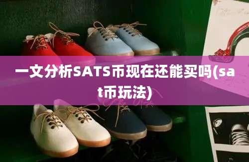 一文分析SATS币现在还能买吗(sat币玩法)