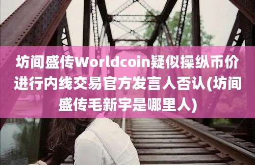 坊间盛传Worldcoin疑似操纵币价进行内线交易官方发言人否认(坊间盛传毛新宇是哪里人)