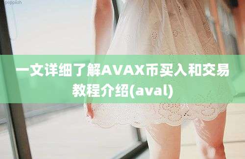 一文详细了解AVAX币买入和交易教程介绍(aval)