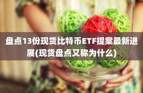 盘点13份现货比特币ETF提案最新进展(现货盘点又称为什么)