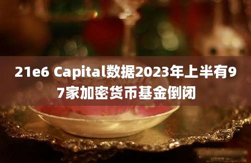 21e6 Capital数据2023年上半有97家加密货币基金倒闭