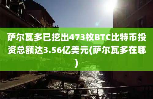 萨尔瓦多已挖出473枚BTC比特币投资总额达3.56亿美元(萨尔瓦多在哪)