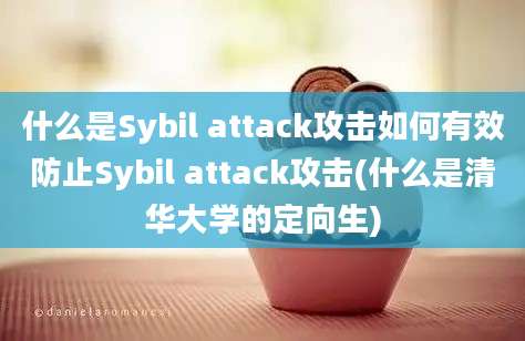 什么是Sybil attack攻击如何有效防止Sybil attack攻击(什么是清华大学的定向生)