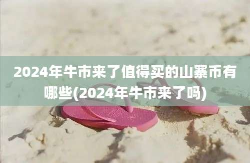 2024年牛市来了值得买的山寨币有哪些(2024年牛市来了吗)