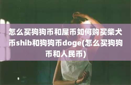 怎么买狗狗币和屎币如何购买柴犬币shib和狗狗币doge(怎么买狗狗币和人民币)