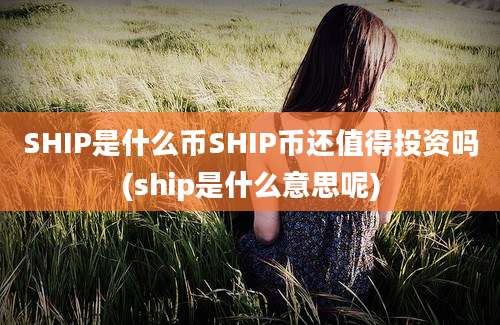 SHIP是什么币SHIP币还值得投资吗(ship是什么意思呢)