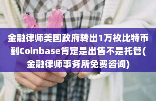 金融律师美国政府转出1万枚比特币到Coinbase肯定是出售不是托管(金融律师事务所免费咨询)