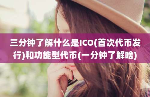 三分钟了解什么是ICO(首次代币发行)和功能型代币(一分钟了解啥)