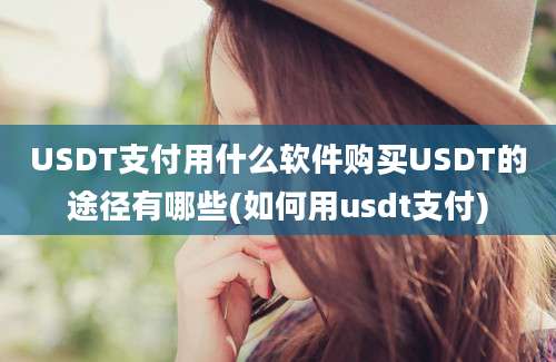 USDT支付用什么软件购买USDT的途径有哪些(如何用usdt支付)