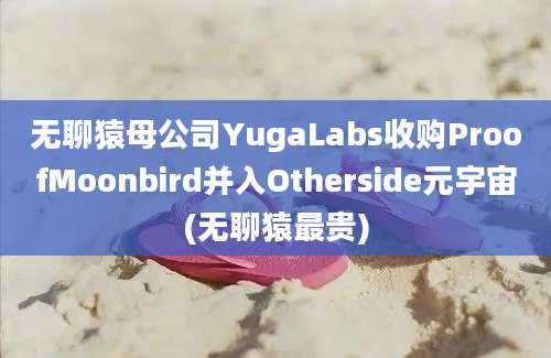 无聊猿母公司YugaLabs收购ProofMoonbird并入Otherside元宇宙(无聊猿最贵)