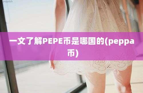 一文了解PEPE币是哪国的(peppa 币)