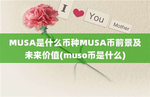 MUSA是什么币种MUSA币前景及未来价值(muso币是什么)