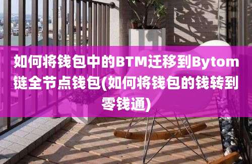 如何将钱包中的BTM迁移到Bytom链全节点钱包(如何将钱包的钱转到零钱通)