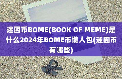 迷因币BOME(BOOK OF MEME)是什么2024年BOME币懒人包(迷因币有哪些)