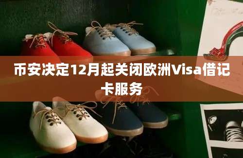 币安决定12月起关闭欧洲Visa借记卡服务