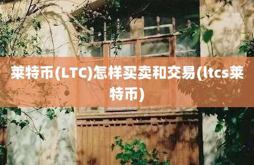 莱特币(LTC)怎样买卖和交易(ltcs莱特币)