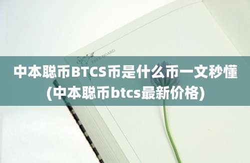 中本聪币BTCS币是什么币一文秒懂(中本聪币btcs最新价格)