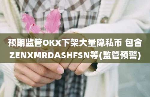 预期监管OKX下架大量隐私币 包含ZENXMRDASHFSN等(监管预警)