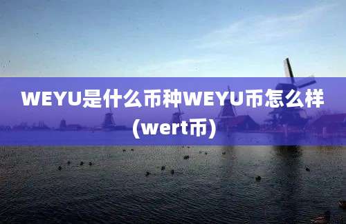 WEYU是什么币种WEYU币怎么样(wert币)