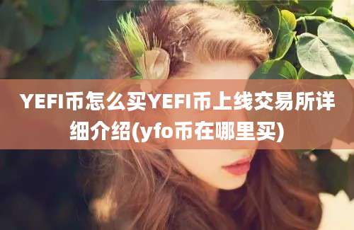 YEFI币怎么买YEFI币上线交易所详细介绍(yfo币在哪里买)