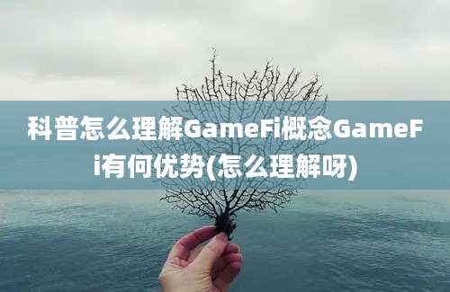 科普怎么理解GameFi概念GameFi有何优势(怎么理解呀)