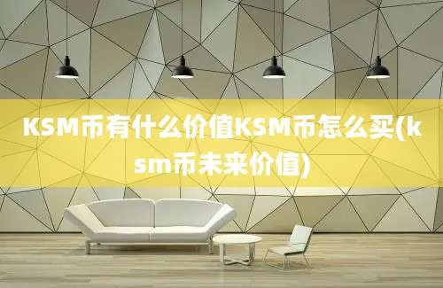 KSM币有什么价值KSM币怎么买(ksm币未来价值)