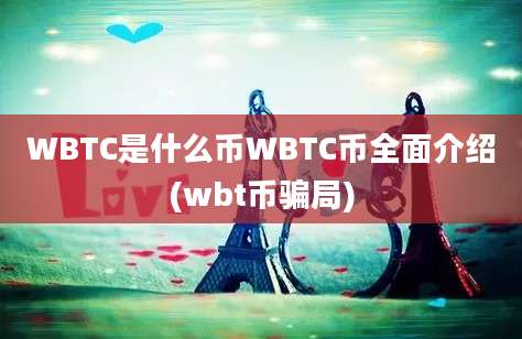 WBTC是什么币WBTC币全面介绍(wbt币骗局)