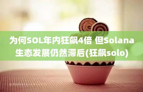 为何SOL年内狂飙4倍 但Solana生态发展仍然滞后(狂飙solo)