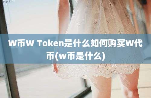 W币W Token是什么如何购买W代币(w币是什么)