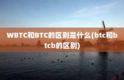 WBTC和BTC的区别是什么(btc和btcb的区别)