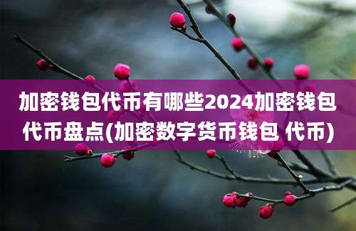 加密钱包代币有哪些2024加密钱包代币盘点(加密数字货币钱包 代币)