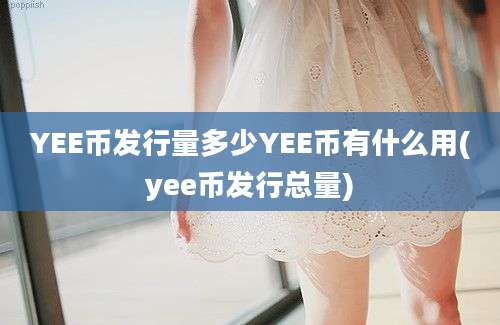 YEE币发行量多少YEE币有什么用(yee币发行总量)