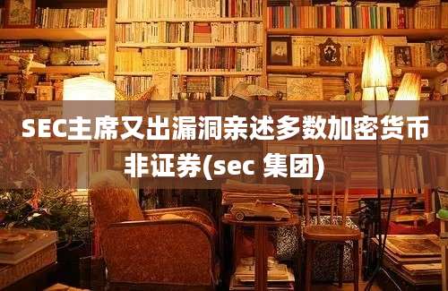 SEC主席又出漏洞亲述多数加密货币非证券(sec 集团)