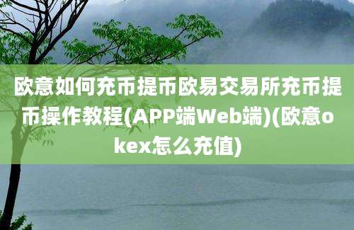 欧意如何充币提币欧易交易所充币提币操作教程(APP端Web端)(欧意okex怎么充值)