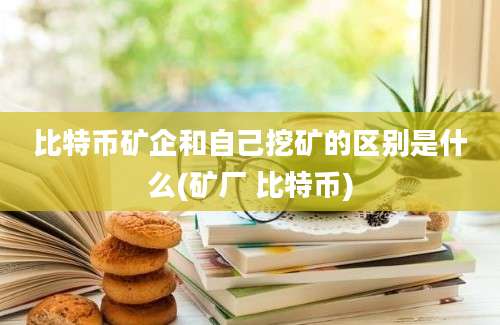 比特币矿企和自己挖矿的区别是什么(矿厂 比特币)