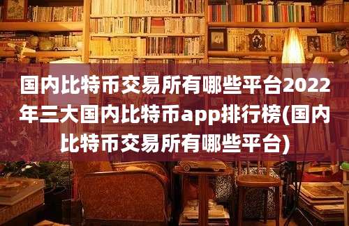 国内比特币交易所有哪些平台2022年三大国内比特币app排行榜(国内比特币交易所有哪些平台)