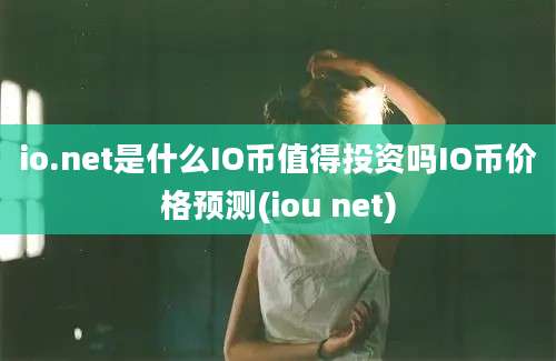 io.net是什么IO币值得投资吗IO币价格预测(iou net)