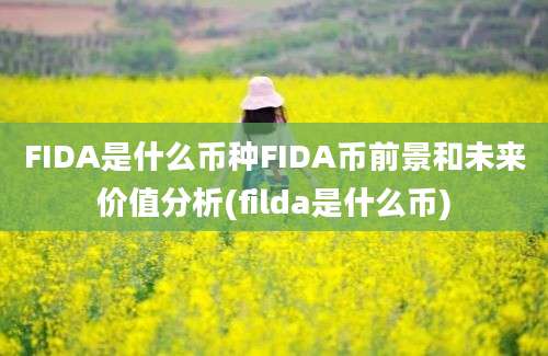 FIDA是什么币种FIDA币前景和未来价值分析(filda是什么币)