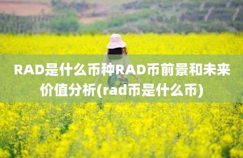 RAD是什么币种RAD币前景和未来价值分析(rad币是什么币)