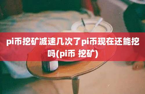 pi币挖矿减速几次了pi币现在还能挖吗(pi币 挖矿)