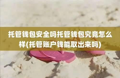 托管钱包安全吗托管钱包究竟怎么样(托管账户钱能取出来吗)