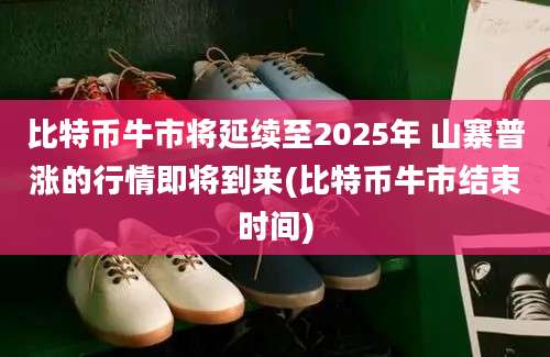 比特币牛市将延续至2025年 山寨普涨的行情即将到来(比特币牛市结束时间)