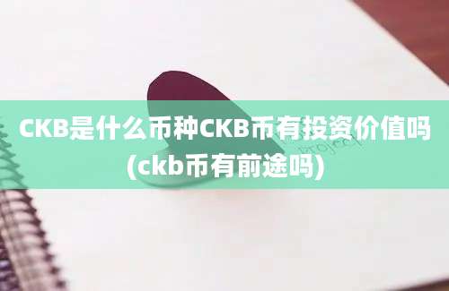 CKB是什么币种CKB币有投资价值吗(ckb币有前途吗)