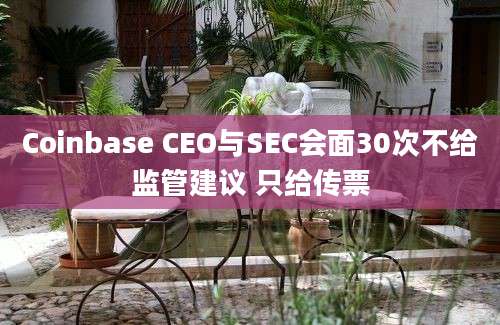 Coinbase CEO与SEC会面30次不给监管建议 只给传票